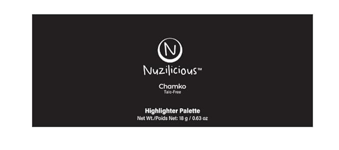 Chamko Premium Radiant Glow Highlighter Palette – Makeup Artist Approved, Richly Pigmented & Skin-Nourishing Formula with Luminous Finish | Talc-Free, Vegan & Cruelty-Free, 0.7 oz