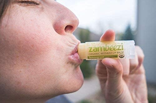 Organic, Fair Trade Beeswax Lip Balm - Variety 3 Pack (Suncare, Tangerine and Lemongrass) - Ethically Sourced