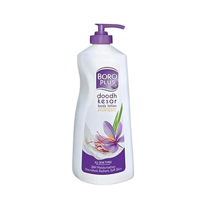 Ayurvedic Body Lotion | with Milk & Saffron | Moisturizing Lotion for Dry Skin | Hydrates & Provide Soft and Supple Skin | 13.53 Oz/400ml