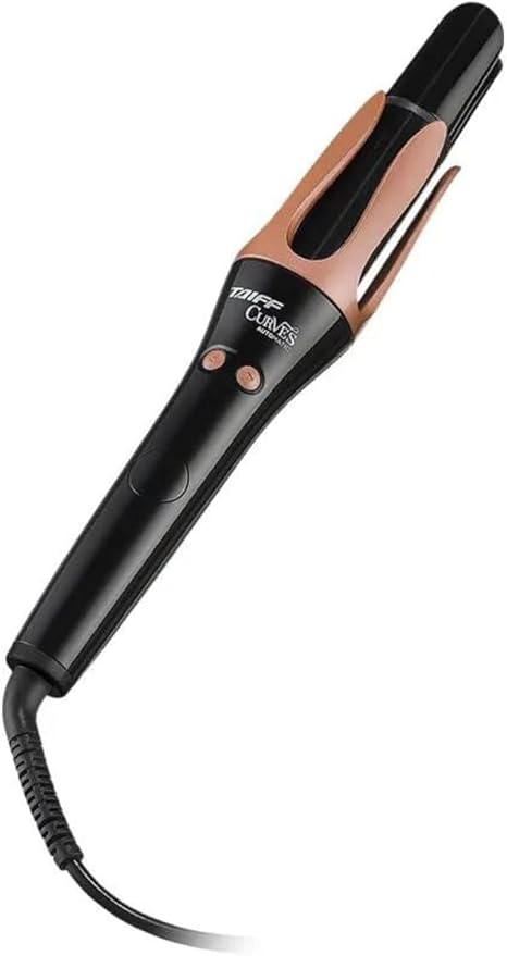 Taiff Automatic Curling Iron 1.25 Inch | Rotating Curling Wand with Turbo Ion Technology | Dual Voltage Hair Curler | Digital Ionic Curling Iron with 3 Heat Settings for Smooth Frizz-Free Curls