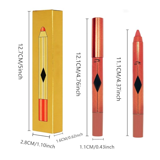Nude Color Lip Liner Pencil, Smooth Matte Lipstick Crayon with Lip Pencil Sharpener for Women, Velvet Smudge Proof Smudgeproof Waterproof No Transfer Makeup Forever Lipliner 501#