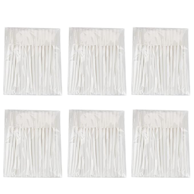MyAoKuE-UP 100pcs Silicone Mascara Wands Disposable Eyelash Brushes Wand for Extension Makeup Brush Tool Bulk (Silicone All White)