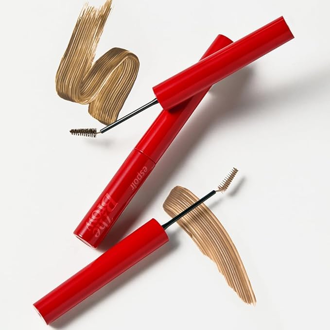 Espoir The Brow Color Fixing Cara #2 Taupe 0.1 fl oz | Easy Fixing without Clumping with Skinny Brush | Long Lasting Smudgeproof Eyebrow Mascara | Soft Mood Coloring Tinted Gel | Korean Eye Makeup