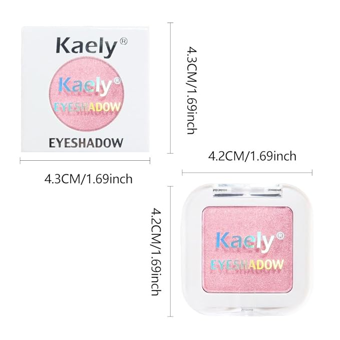 Shimmer Singe Eye Shadow Palette Makeup, Pink Sparkle Shimmer Monochrome Eyeshadow For Old Women, Mini Pressed Pigmented Waterproof Sombras Para Ojos, Vegan, Talc, Paraben & Cruelty Free, 11