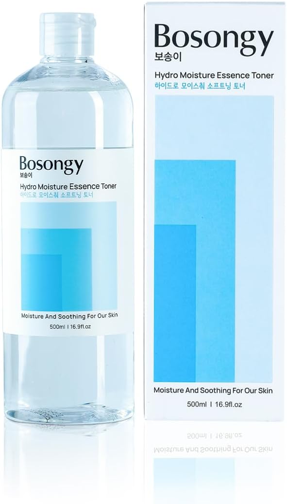 Hydro Moisture Essence Toner 500ml(16.9fl.oz.) – Deep Nourishing Facial Toner for Dry & Sensitive Skin, Infused with Hyaluronic Acid, Panthenol & Ceramide Korean Skincare