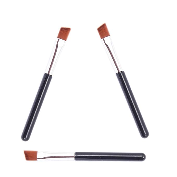 VOSAIDI 10pcs Eyebrow Portable Premium Quality Angled Eye Brow and Spoolie Mini Brush