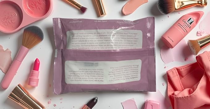 ZINKO's 3-in-1 Makeup Remover Wipes, Fragrance Free, Moisturizing with Aloe and Vitamin E