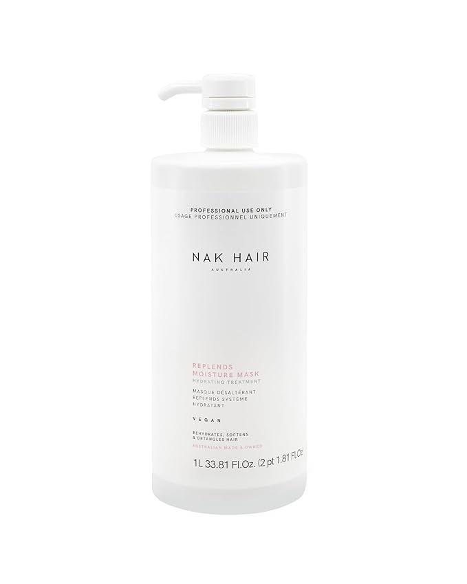 NAK Replends Moisture Mask 1L - Designed to rehydrate, soften and detangle hair