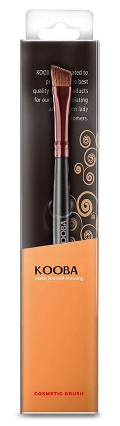 KOOBA Makeup Angle Eyeliner Kabuki Brush - Portable Eye Powder Foundation Brush, Beauty Cosmetic Tool for Professional and Travel