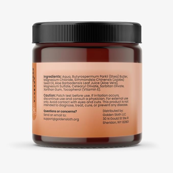 Magnesium Lotion for Sleep, Muscle Soreness & Cramps Relief - Unscented - For Kids & Adults - 2 Types of Magnesium, Made in USA, All-Natural - Calming Magnesium Cream