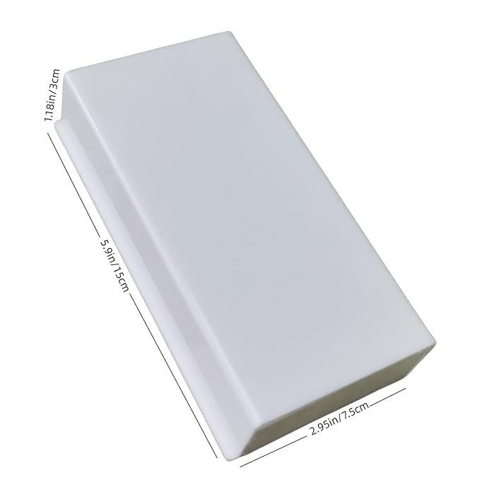 Eyelash Grafting Pallet with Cover, Dust-proof Acrylic Lash Tile holder, Eyelash Extensions Storage Gasket Pads for Beauty Artist Salon Beginners (Pure White)