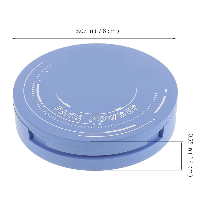 Matte Pressed Foundation Powder Compact - Waterproof Dry and Wet Powder Cake for Natural Coverage Oil Control Touch up Makeup Lightweight Face Compact for All-Day Wear