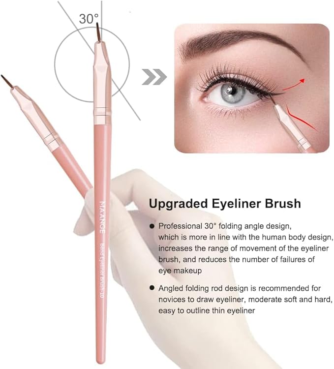 Makeup Brushes, MAANGE 20Pcs Makeup Brush Set Premium Synthetic Foundation Face Powder Blush Concealers Make Up Brushes Sets with Gift Box(Pink)
