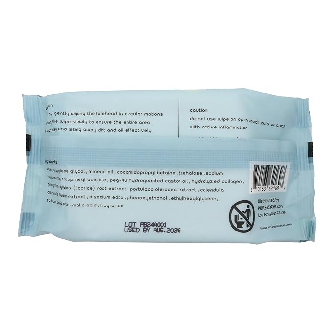 PB & JAY Cleancare Cleansing Wipes – 30 Count – Makeup Remover for Smooth, Supple Skin – Hydrating Korean Face Wipes for Sensitive Skin (Collagen)