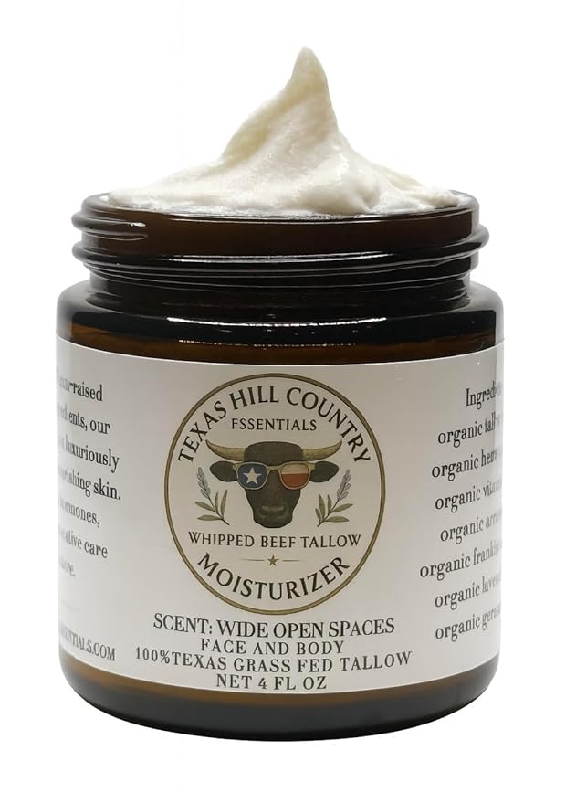 Organic Grass‑Fed Beef Tallow Moisturizer – Face, Body & Hands – Natural Eczema Relief