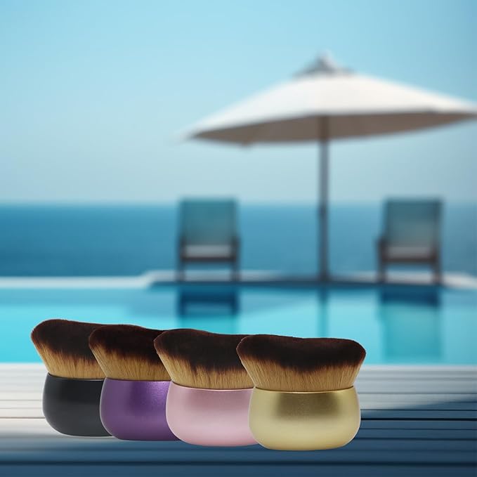 Makeup Blend & Blur Extra Large Body Brush for Self Tanner,Leg Makeup & Bronzer Self Tan Applicator, Powder, Foundation, Blusher, Bronzer,Massager for Face Gift box (Pink)