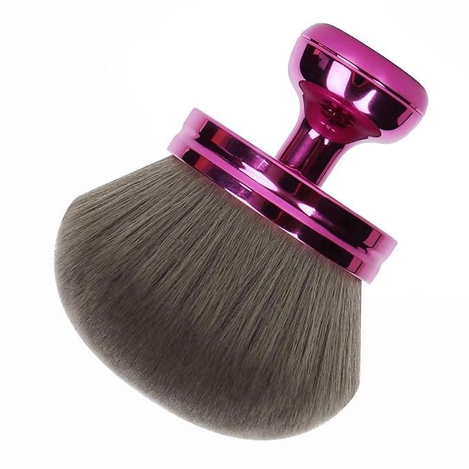 FUNAN Extra Large Body Makeup Brush For Self Tanner, Bronzer Blend &Self Tan Back Applicator, 75mm Wide-headed Kabuki Brush, Mushroom type Face Neck Body Leg Tanning Makeup purple