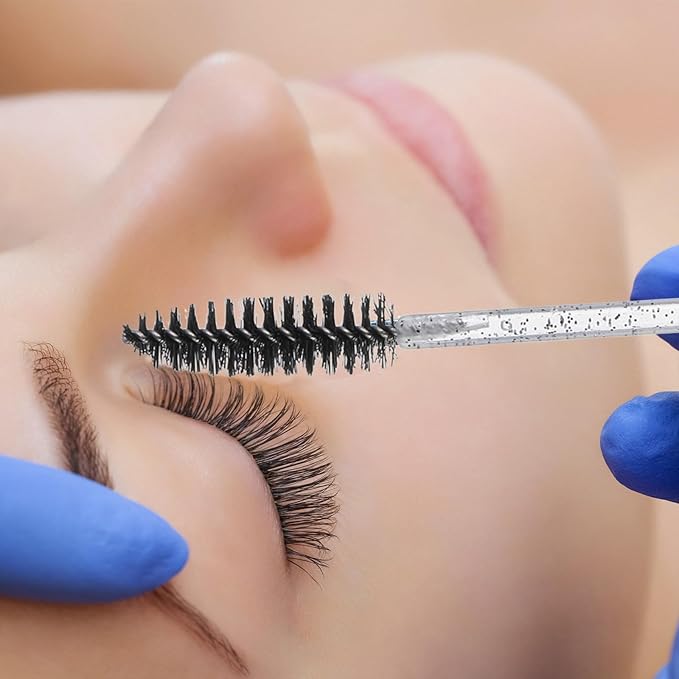 1200 Disposable Mascara Wands Lash Spoolies Eyelash Brushes Spoolies for Eyebrow Eye Lash Extension Crystal Multicolor