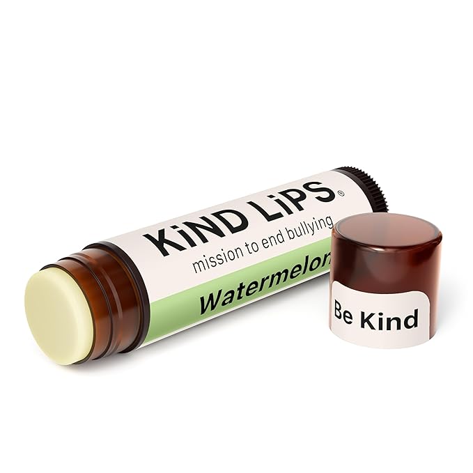 Kind Lips Organic Watermelon Lip Balm 5-Pack - USDA Organic, Natural Chap stick Alternative for Dry Lips | Gluten-Free, Cruelty-Free