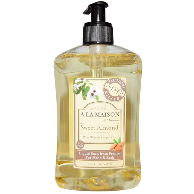 A LA MAISON Liquid Soap, Sweet Almond, 16.89 Fluid Ounce