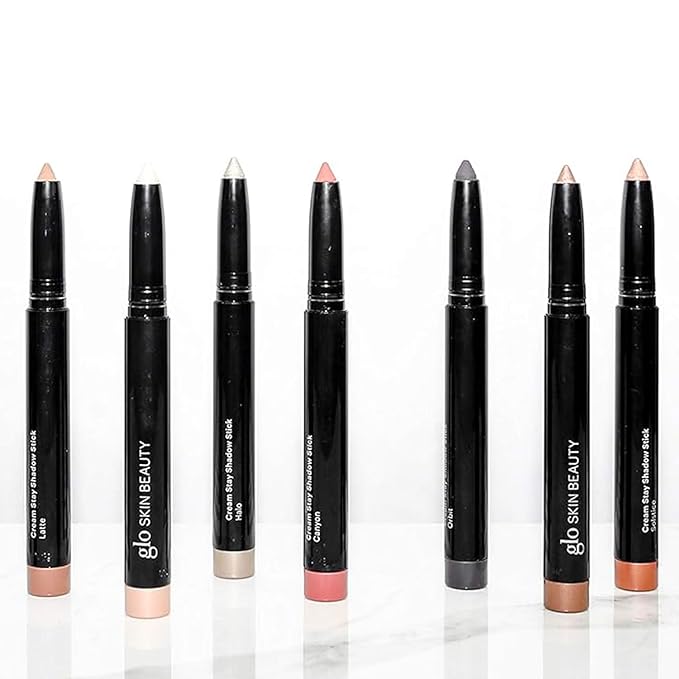 Glo Skin Beauty Cream Stay Shadow Stick (Halo) - Multi-Purpose Eyeshadow Mineral Makeup Can Also Be Used as Liner on Lips or Cheeks, 12-Hours of Wear