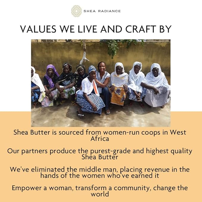 Shea Radiance P.U.R.E Raw Shea Butter | 100% Natural & Unrefined Body Butter | Soothes, Softens, & Increases Collagen | Long Lasting Moisture | Moisturizer for Sensitive Skin | Apricot Oil (9 oz)