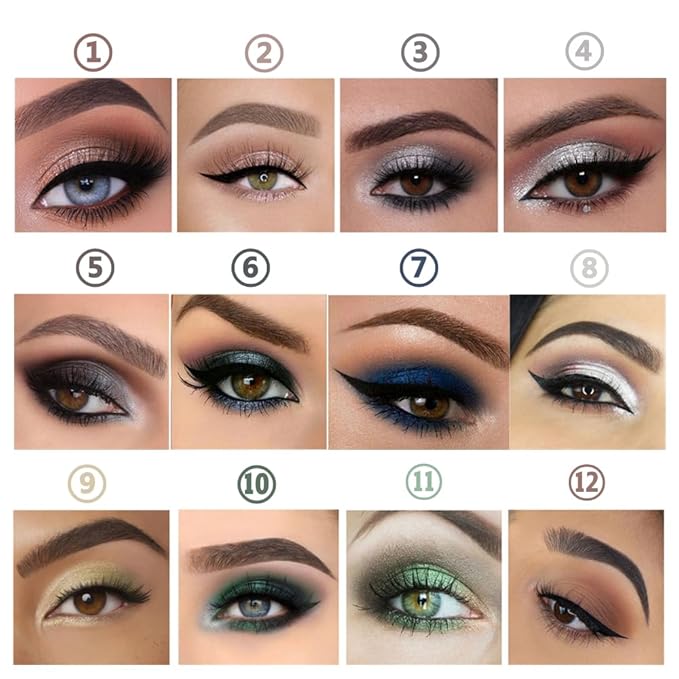 Bright Green Eyeshadow Stick Makeup, Cream Shimmer Eye Shadow Pencil, Hypoallergenic Waterproof Long Lasting Crayon, Smooth Glitter Primer Palette Eyeliner Make up
