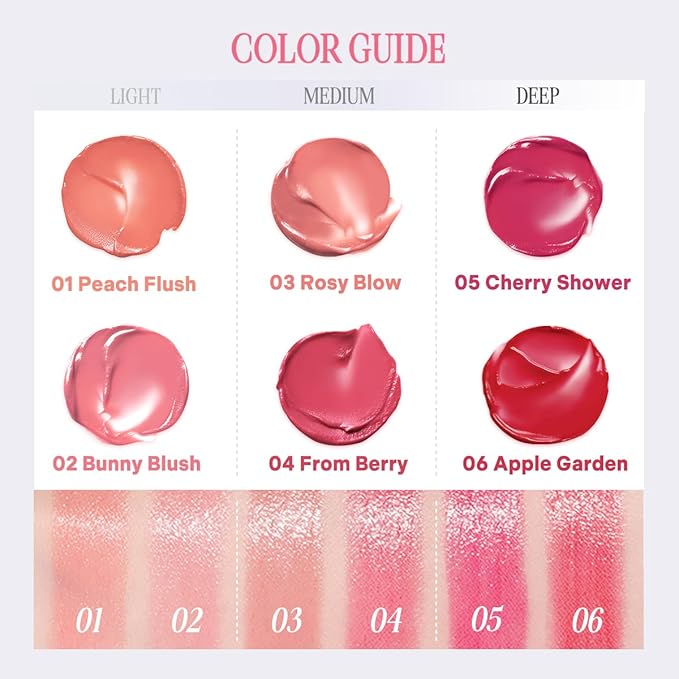 CLIO Essential Lip & Cheek Tap, Easy to Use, Glides on Effortlessly, Non-Greasy, Travel-Sized Creamy & Blendable Color For Lips & Cheeks (05 CHERRY SHOWER, One Size)