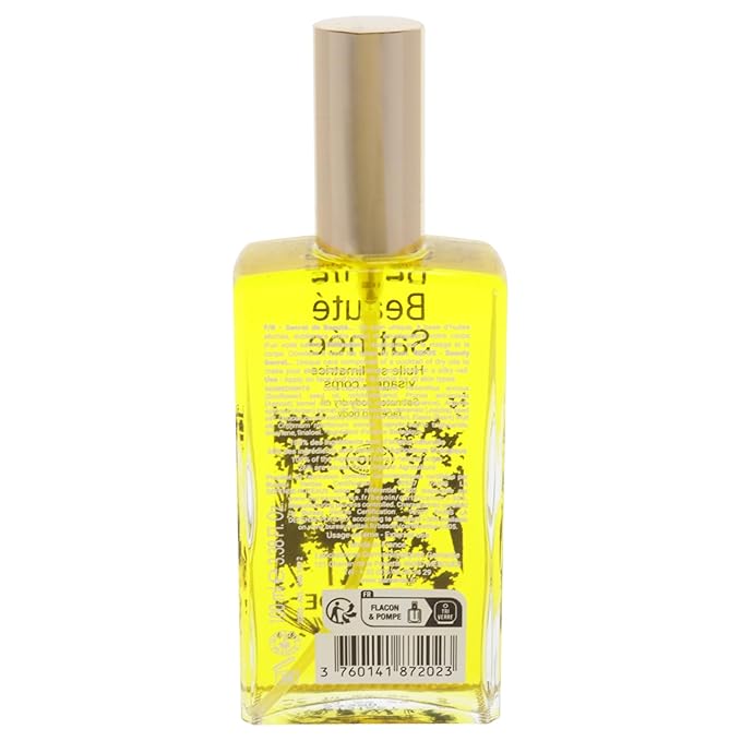 Gamarde Satin Beauty Oil - Vitamin E Oil - Nourishes and Softens - Protection and Anti-Aging Body Oil for Women - 3.38 oz