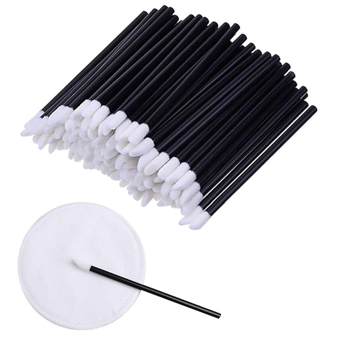 Pimoys Lip Brushes, 200Pcs/Set Disposable Lip Brushes Make Up Brush Lipstick Lip Gloss Wands Applicator Tool Makeup Beauty Tool Kits
