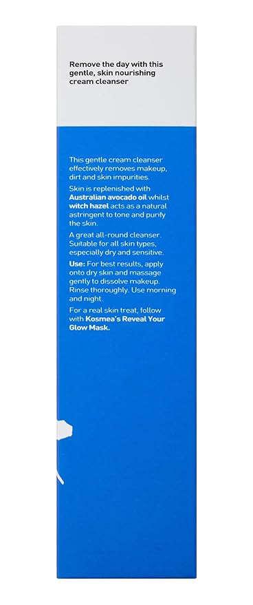 Purifying Cream Cleanser – Hydrating Face Wash for Dry, Sensitive or Normal Skin – Rosehip and Avocado Oil with Vitamins A, B, D – Non-Drying Daily Cleanser – 5.07 fl oz
