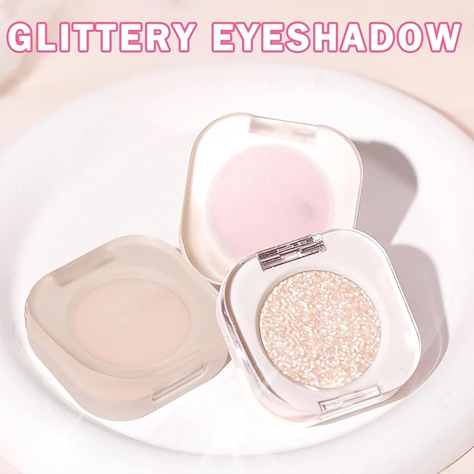 Pink Eyeshadow Single Eyeshadow,Matte Ultra Fine Lightweight Powder Multiuse Blendable Makeup Eye shadow for Women Girls,High Pigment Daily Warm Tone Eyes Makeup(Half Pink)
