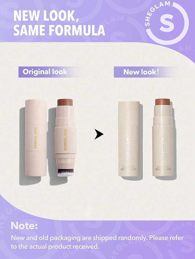 SHEGLAM Snatch 'n' Define Cream Contour Stick Long Lasting Highly Pigmented Sweat Proof Face Bronzer Makeup - Golden Sun