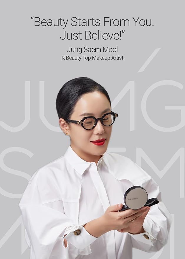 JUNGSAEMMOOL Artist Cushion Blush (Peach Nectar) | Easy to Blend, Lightweight, Hydrating Korean Makeup Cushion Blush for Dewy & Glowing Cheeks