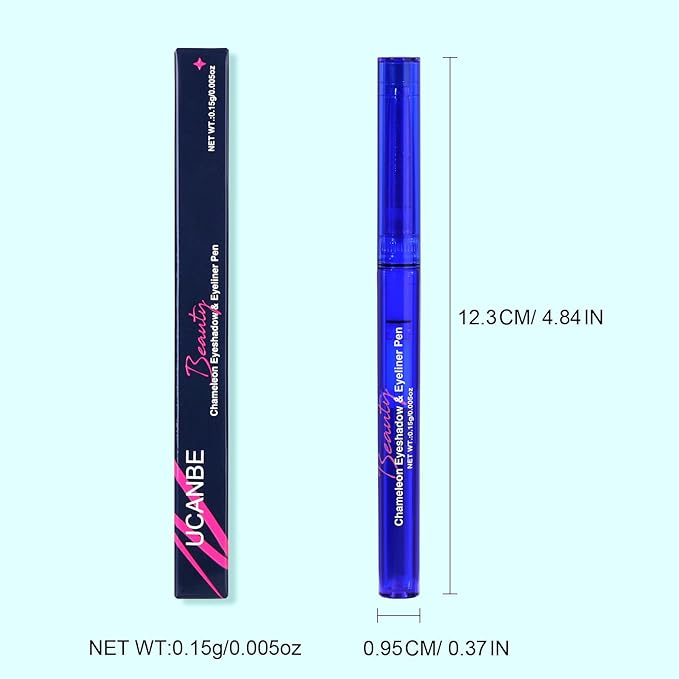 UCANBE Chameleon Eyeshadow & Eyeliner Gel Pencil-Multichrome Shifting Colors Metallic Glitter Eye Makeup,Waterproof Long-Lasting Smudge-Proof Multi-Dimensional Color (Teal Green to Rose Magenta)