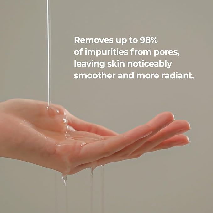 One Step Cleansing Oil - Korean Facial Cleanser for One-Step Makeup, Sebum & Blackhead Removal with Grape Seed Oil | Lightweight, Non-Greasy. Korean Skincare (6.9 fl oz)