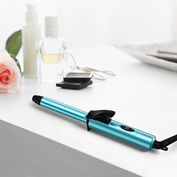 FARERY Travel Size Mini Curling Iron, Dual Voltage 1/2 Inch Ceramic Mini Hair Curler for Short Hair, Infused with Keratin & Argan Oil, Travel Curling Iron with Storage Bag