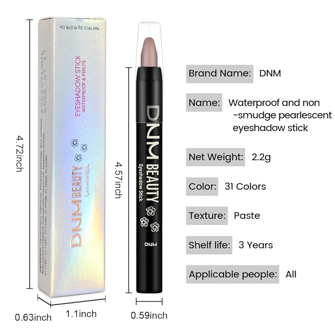 Light Taupe Matte Cream Eye Shadow Stick Makeup for Women, Taupe Matte Eyeliner Pencil Eyeshadow Brightener Stick for Eyes, Waterproof Eyeshadow Applicator Blendable sombras para ojos 80#