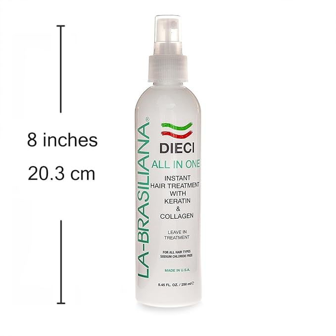 La-Brasiliana Dieci All-In-One Instant Hair Treatment - 8.45 fl.oz.