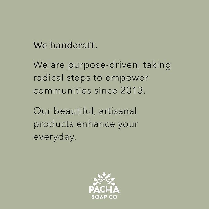 Pacha Soap Co. Handcrafted Bar Soap - Pacha Peaces Uplift & Calm Bundle with Premium Soothing Essential Oils, Natural Bar Soap for Body, Face & Hands, Made in USA for Women and Men, 2-Pack (4 oz ea)
