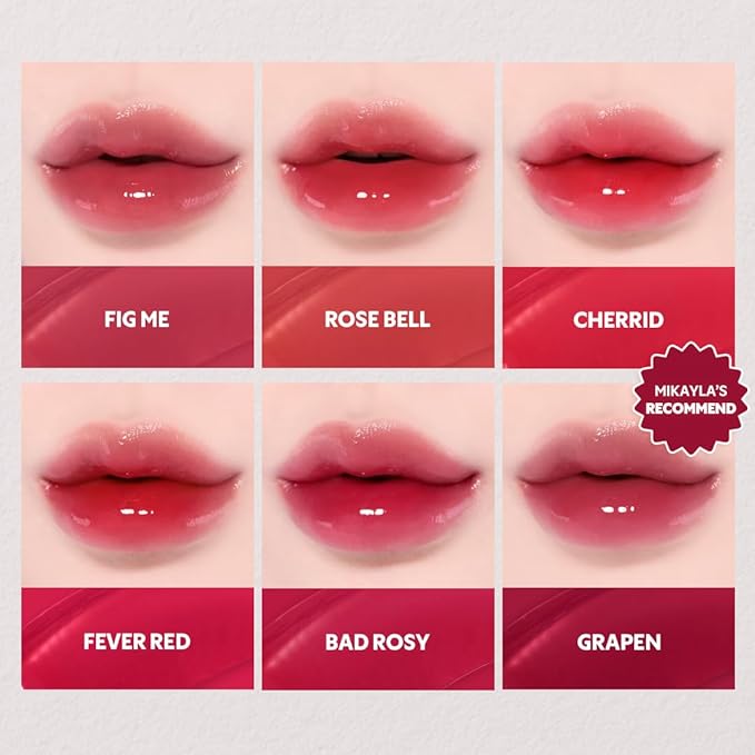 TIRTIR [*Mini Size Waterism Tinted Lip Gloss #23 Peachricot, 0.06 Fl Oz – Kiss Ready Lipgloss, 12H Long Lasting Non Sticky Natural Tinted Glow Korean Multiuse Cheek and Lip Tint for Women gift