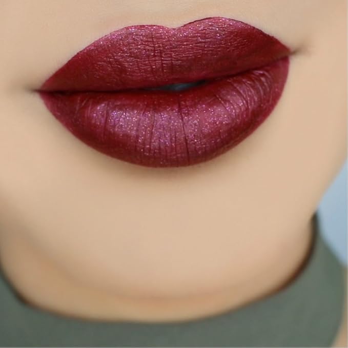 Beauty Bakerie Lip Whip Liquid Lipstick for Women, Waterproof Lip Gloss, Tint, Stain Long Lasting Hydrating Moisturizer, Matte or Metallic, 3.5mL, Berried