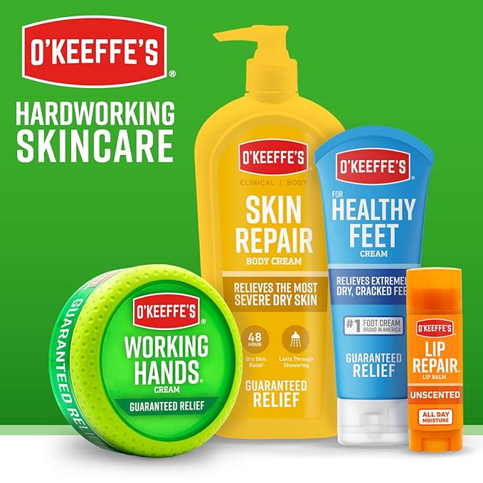 O'Keeffe's Lip Repair Unscented Lip Balm for Dry, Cracked Lips - Stick (Twin Pack) - Moisturizer for Very Dry Lips