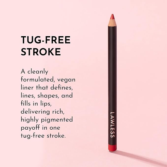 Lawless Women's Forget the Filler Definer-Liner, True Love, Red, 0.04 Ounce
