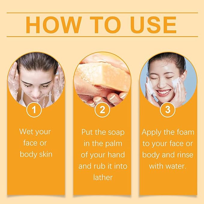 Turmeric Wash and Care Three Piece Set, Turmeric Trio: Facial Wash, Cleansing Mousse & Soap for Skin Care, Turmeric Cleansing Exfoliating Pads, Turmeric Face Wash for Face & Body