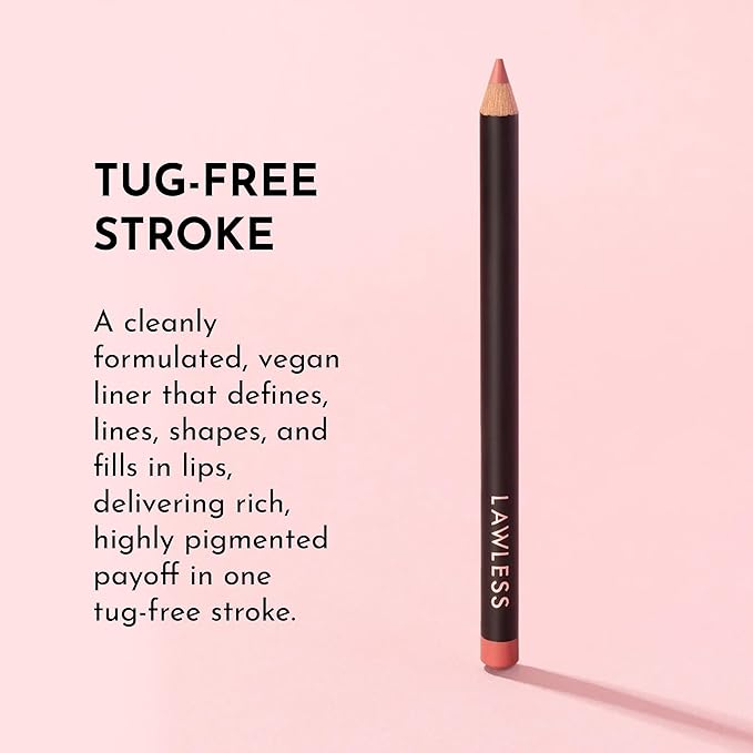 Lawless Women's Forget the Filler Definer Liner, Velvet Peach, Pink, 0.04 Ounce