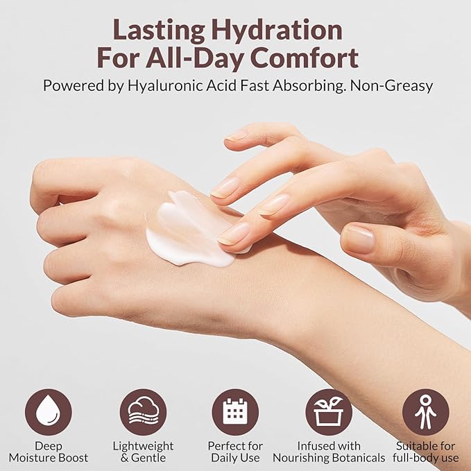 Crogooe Natural Soothing Eczema Cream for Dry & Itchy & Sensitive Skin - Fragrance-Free Moisturizer with Sea Moss, Aloe Vera & Oats for Intense Hydration & Comfort ,Safe for All Ages (4 oz)
