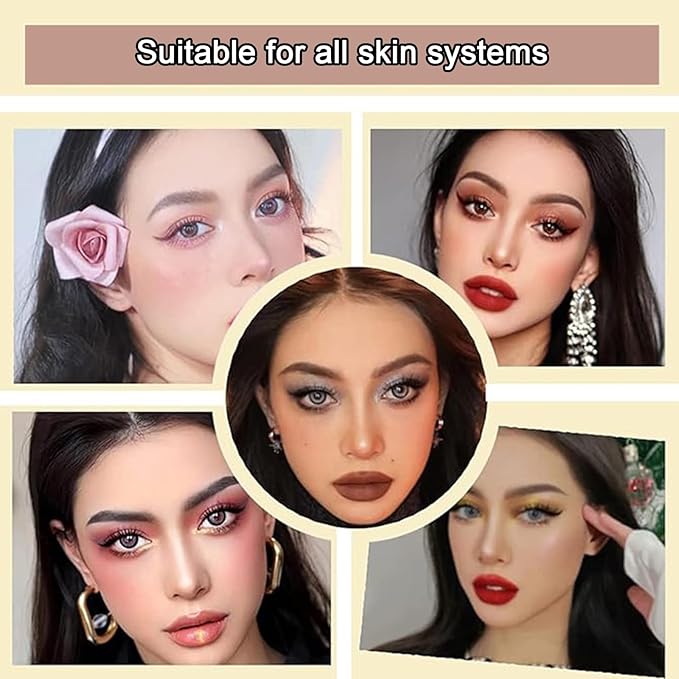 3pcs Two-color Eye Shadow Stick Set, Makeup Pen Color Gradient Rotation Flash Radiation Eye Shadow Stick Set, Waterproof Sweat Proof (146)