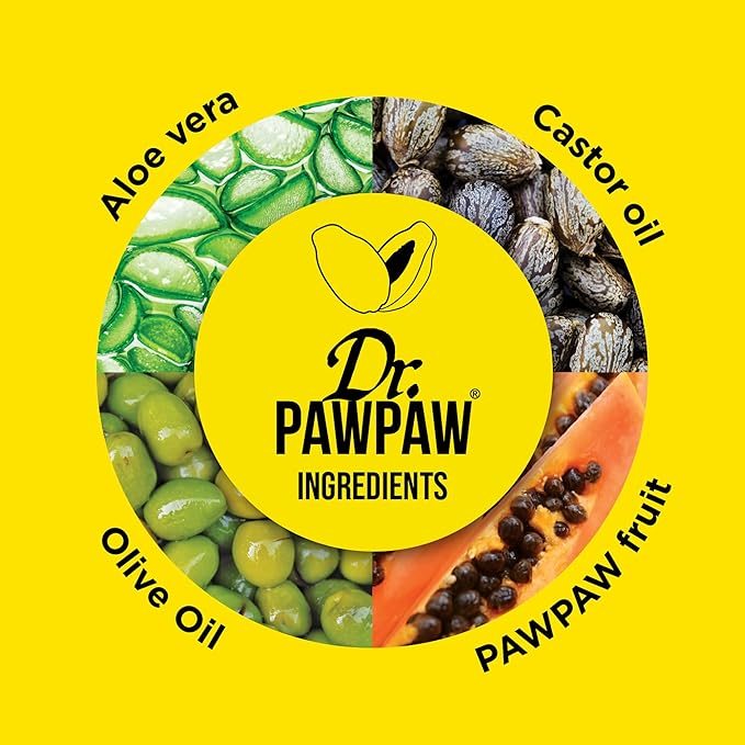 Dr. PawPaw Multipurpose Original Balm - Hydrating Lip Balm with Pawpaw, Aloe Vera and Olive Oil - Lip Moisturizer for Lips, Skin and Hair - 0.84 oz
