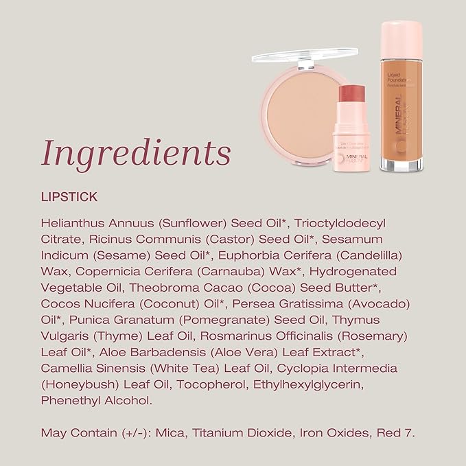 Mineral Fusion Lipstick, Charming,0.137 oz (Pack of 1)